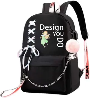 Anime Watashi ni Tenshi ga Maiorita! Backpack Cosplay Mochila Rucksack Ribbon Backpack (4)