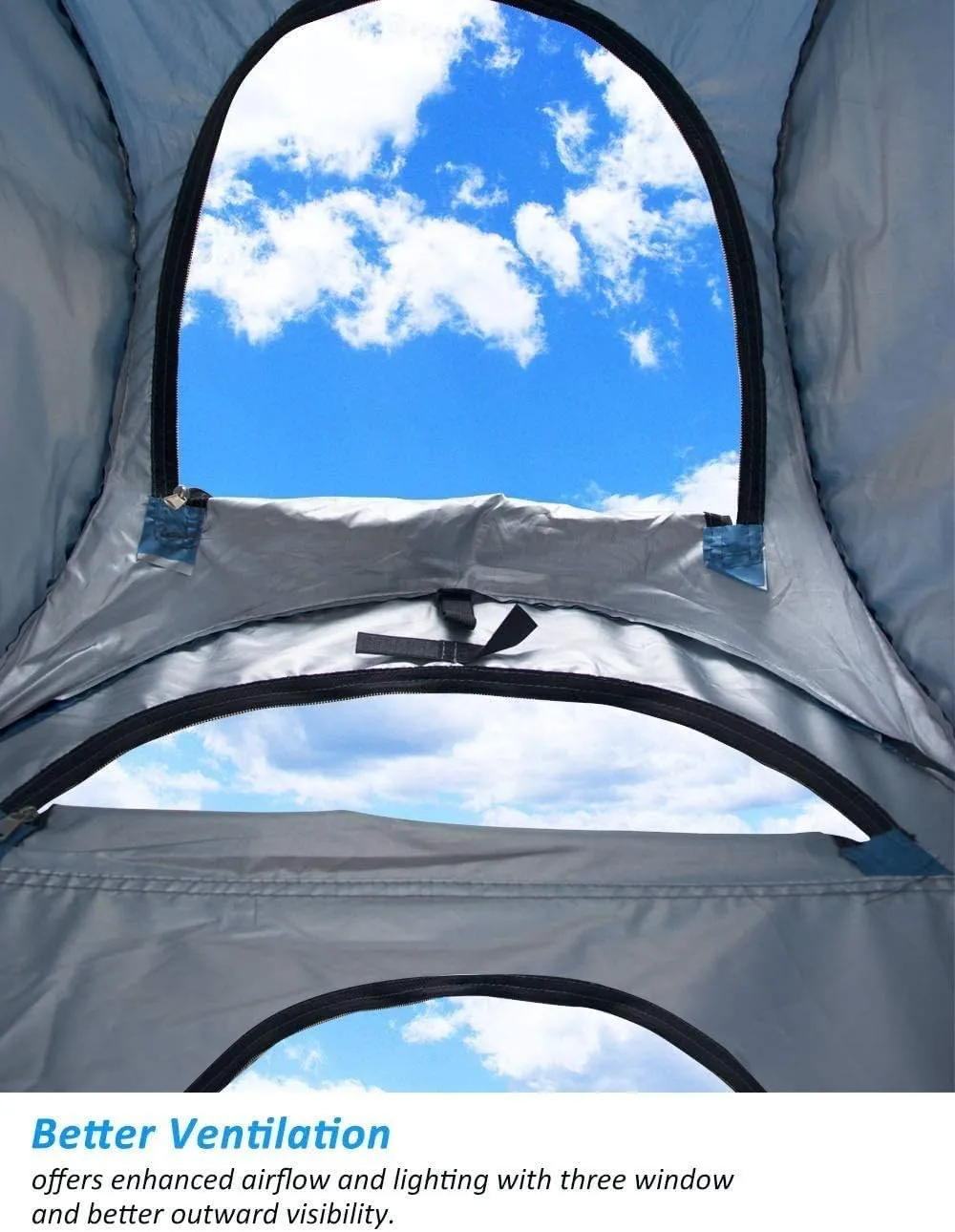 Anngrowy Pop Up Privacy Shower Tent - Portable Outdoor Camping Bathroom Toilet Changing Dressing Room - UPF40  Waterproof