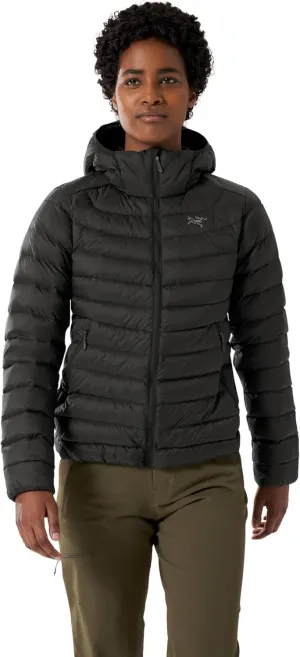 Arc'teryx Cerium Hoody, Women’s Down Jacket | Packable Insulated Women’s Winter Jacket with Hood | Black, X-Large
