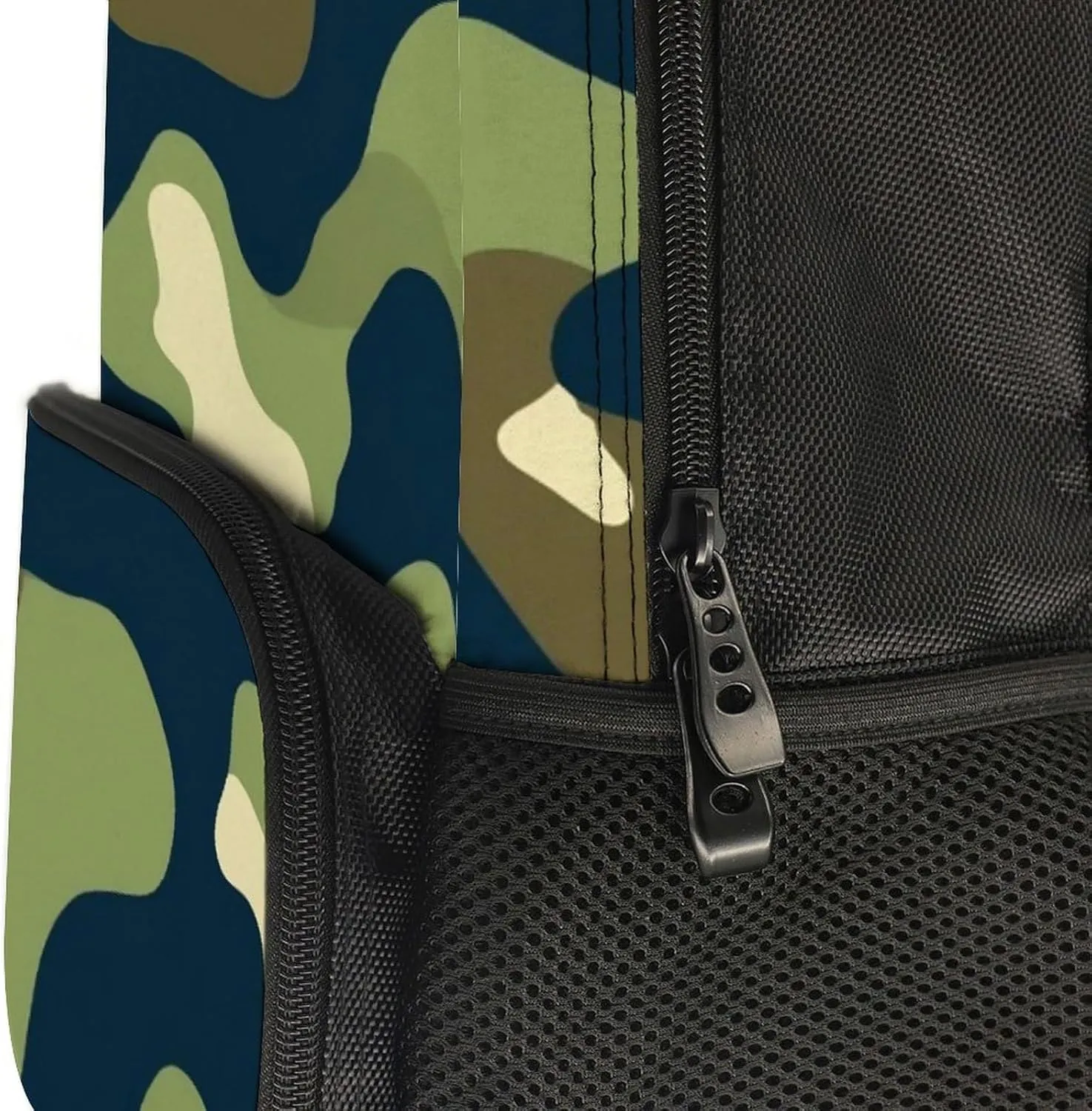 Army Green Camouflage Vietnam Tiger Stripe Camo Rucksacks Lightweight Multipurpose Anti-Theft Shoulder Bag Big Capacity Laptop Book Bag Rucksack With Padded Straps