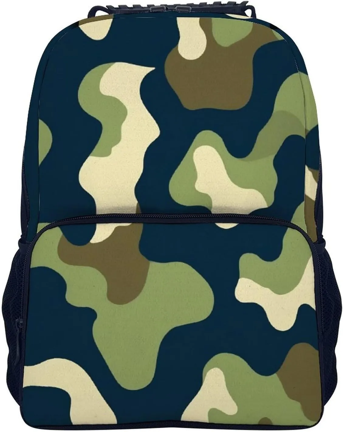 Army Green Camouflage Vietnam Tiger Stripe Camo Rucksacks Lightweight Multipurpose Anti-Theft Shoulder Bag Big Capacity Laptop Book Bag Rucksack With Padded Straps