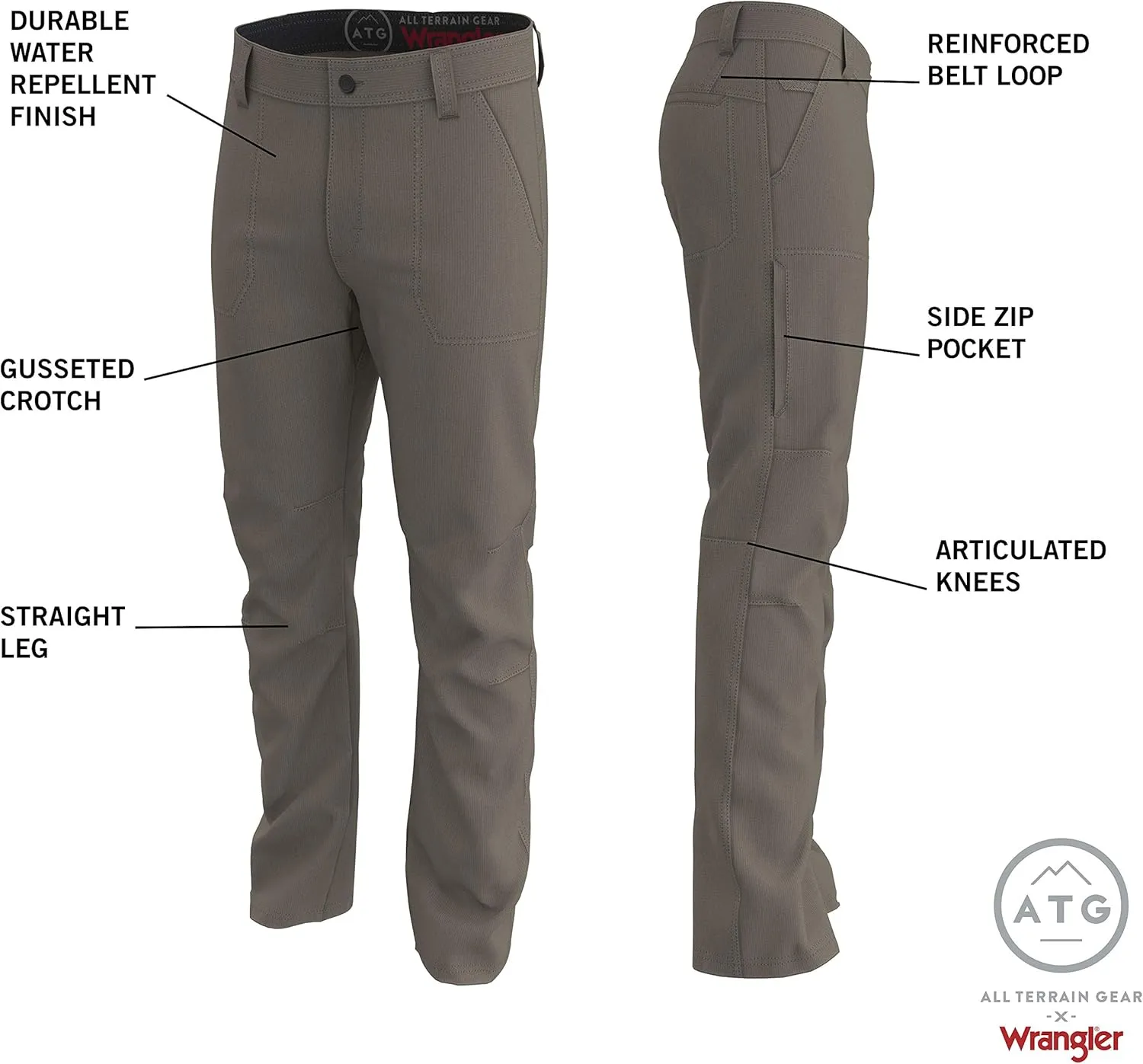 ATG Men's Zip Pocket Trail Pant
