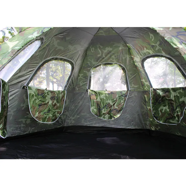 Automatic tent outdoor, 6-8 people, many people, single layer, multi people tent camping, camping trip