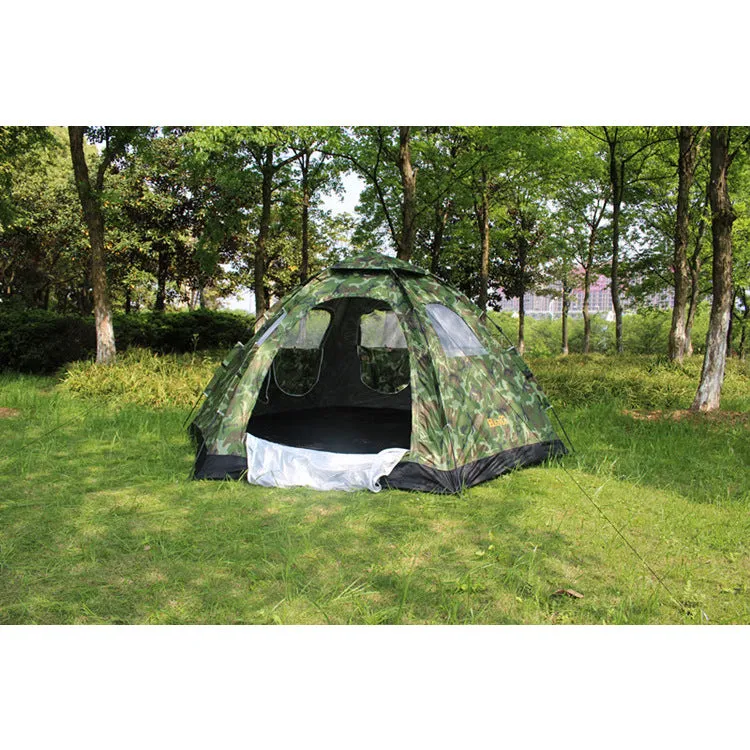 Automatic tent outdoor, 6-8 people, many people, single layer, multi people tent camping, camping trip
