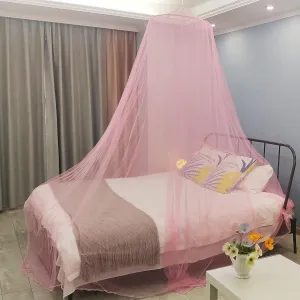 Aventik EDSRDLUZ 400 Fine Meshes Luxury Mosquito Net for Queen to King-Sized Beds, 2 Side Openings, Insect Bug Protection Bed Canopy Ideal for Home Travel, Free Bag, Hanging Kit for Easy Setup