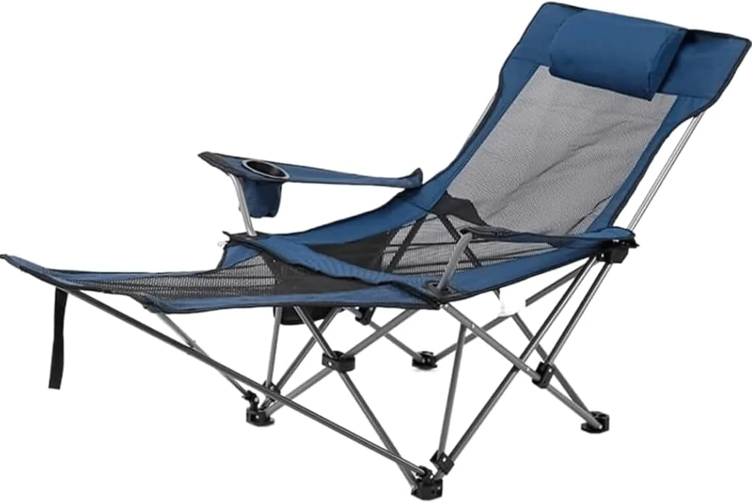 Backpacking Chair Breathable Mesh Fabric Folding Chair, Galvanized Steel Pipe Frame Beach Chair, Detachable Camping Chair for Outside/Picnic Foldable Chair