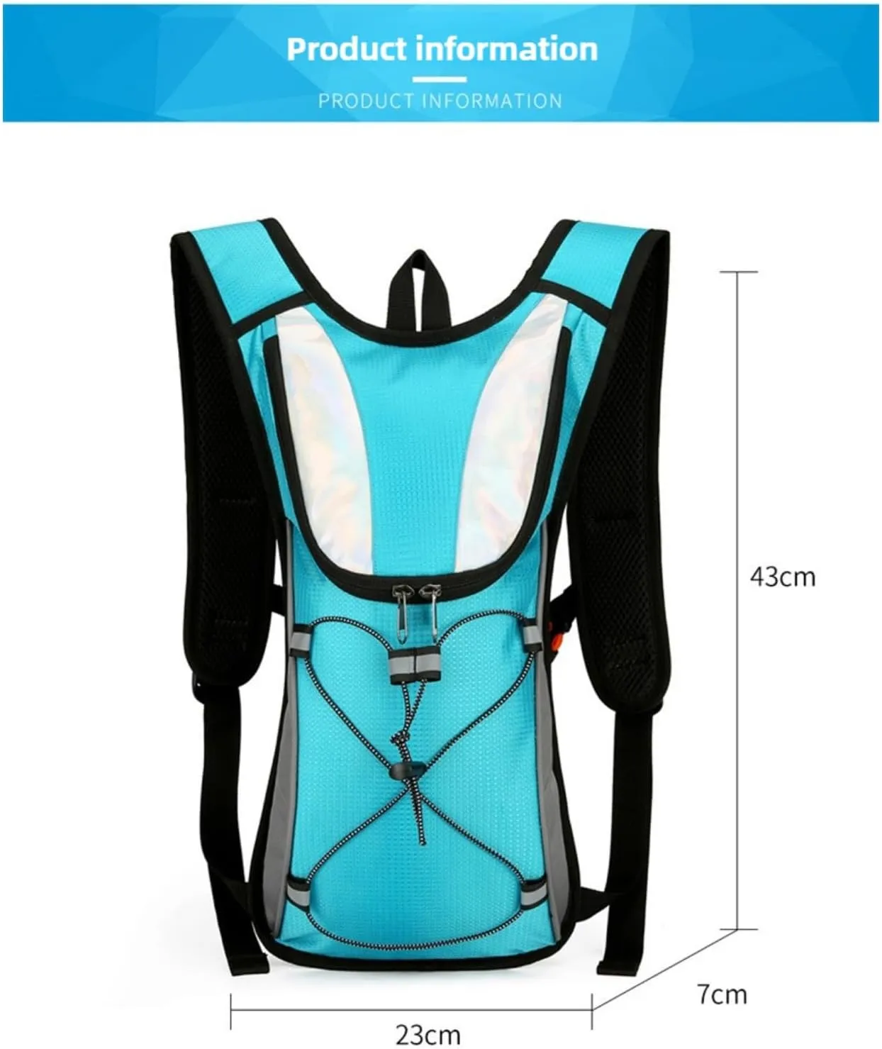 Backpacking Packs, Lightweight Waterproof Hiking Backpack for Men & Women - Cycling, Trekking, and Outdoor Activities (Black)