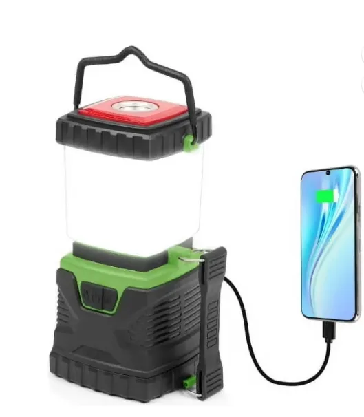 Backup Hurricane Power Emergency Lantern Perfect 4400mAh for LED Lanterns Camping 1000LM Rechargeable Flashlight Long-Lasting Multifunctional Outage 1-Pack Certified and