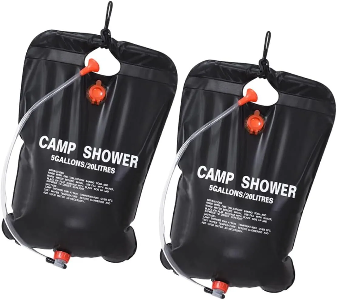 balacoo Solar Camping Shower 20l Portable Outdoor Shower Bag Leakproof for Hiking Traveling