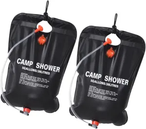 balacoo Solar Camping Shower 20l Portable Outdoor Shower Bag Leakproof for Hiking Traveling
