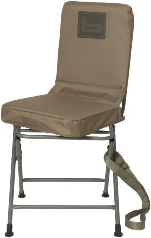 Banded Swivel Blind Chair – 360° Silent Rotation, Adjustable Legs, Padded Seat for Hunting (Marsh Brown, Tall)