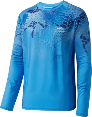 BASSDASH FS14M Men's Camo Gradient Performance Long Sleeve Fishing Shirt UPF50 