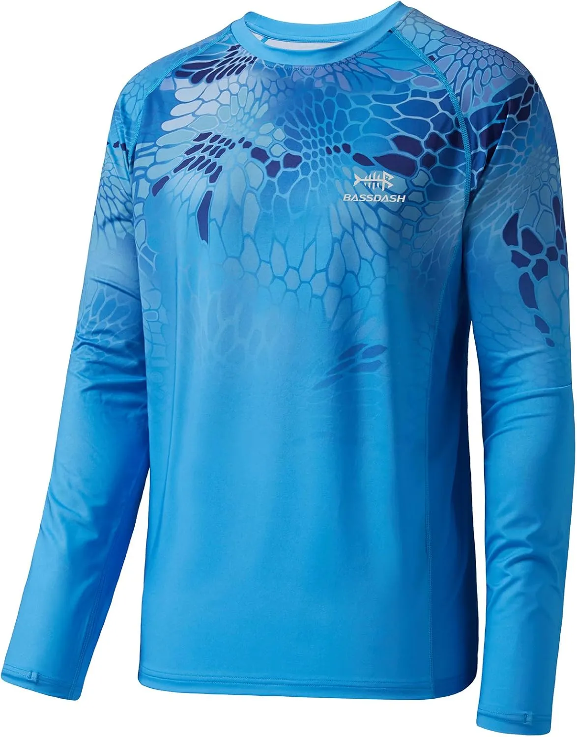BASSDASH FS14M Men's Camo Gradient Performance Long Sleeve Fishing Shirt UPF50 