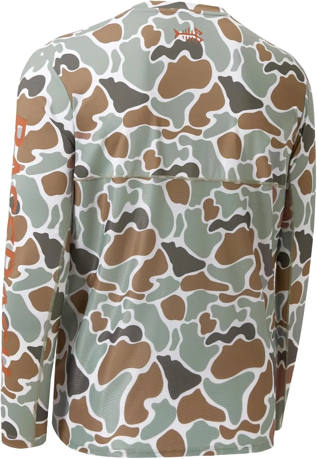 BASSDASH Men’s Camo Fishing Shirts UPF 50  Long Sleeve Quick Dry Lightweight T-Shirts for Outdoor Hiking Kayaking FS37M