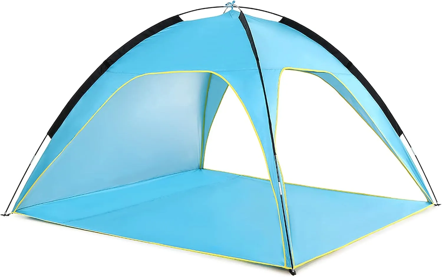 Beach Mussel, Portable Beach Tent Sun, Camping Tent with Bodenheringen and Wind Ropes for The Beach Garden Camping Family