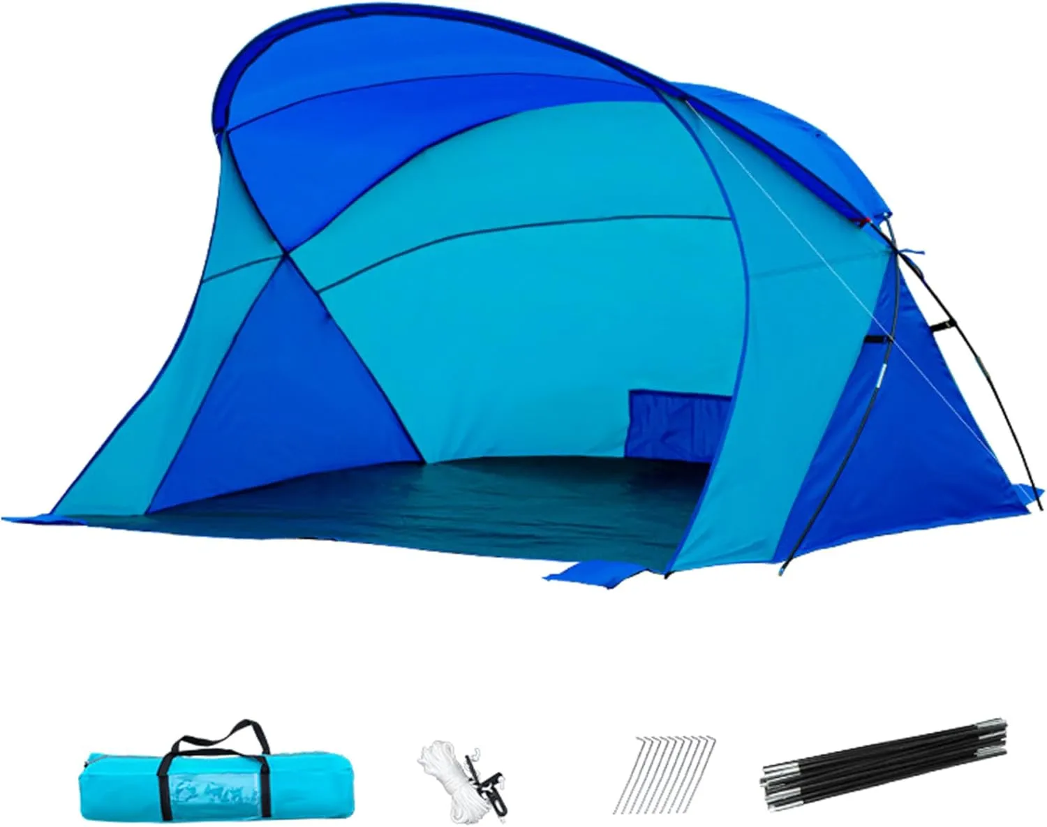 Beach Umbrella Tent, Beach Tent, Waterproof Canopy, Fishing with Windproof Sandbag, for Outdoor Camping