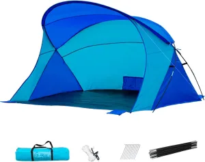 Beach Umbrella Tent, Beach Tent, Waterproof Canopy, Fishing with Windproof Sandbag, for Outdoor Camping
