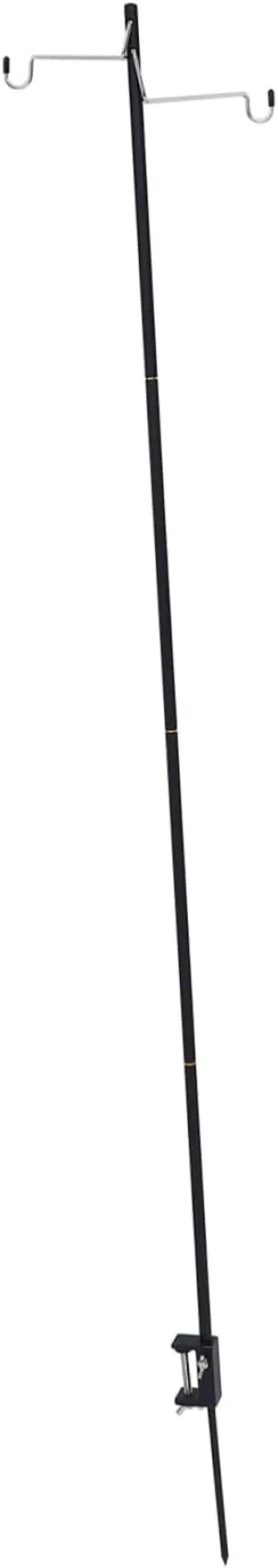 BESPORTBLE 1set Folding Lamp Pole Stand Portable Aluminium Alloy Outdoor Light Holder for Camping Hiking and Garden Use Lightweight Multi-Functional Easy to Assemble and Carry Design