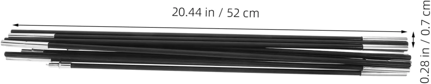 BESPORTBLE Multiplayer Tent Pole Replacement Fiberglass Camping Tent Kit Tent Opener Rods Camping Gazebo Tarp Poles