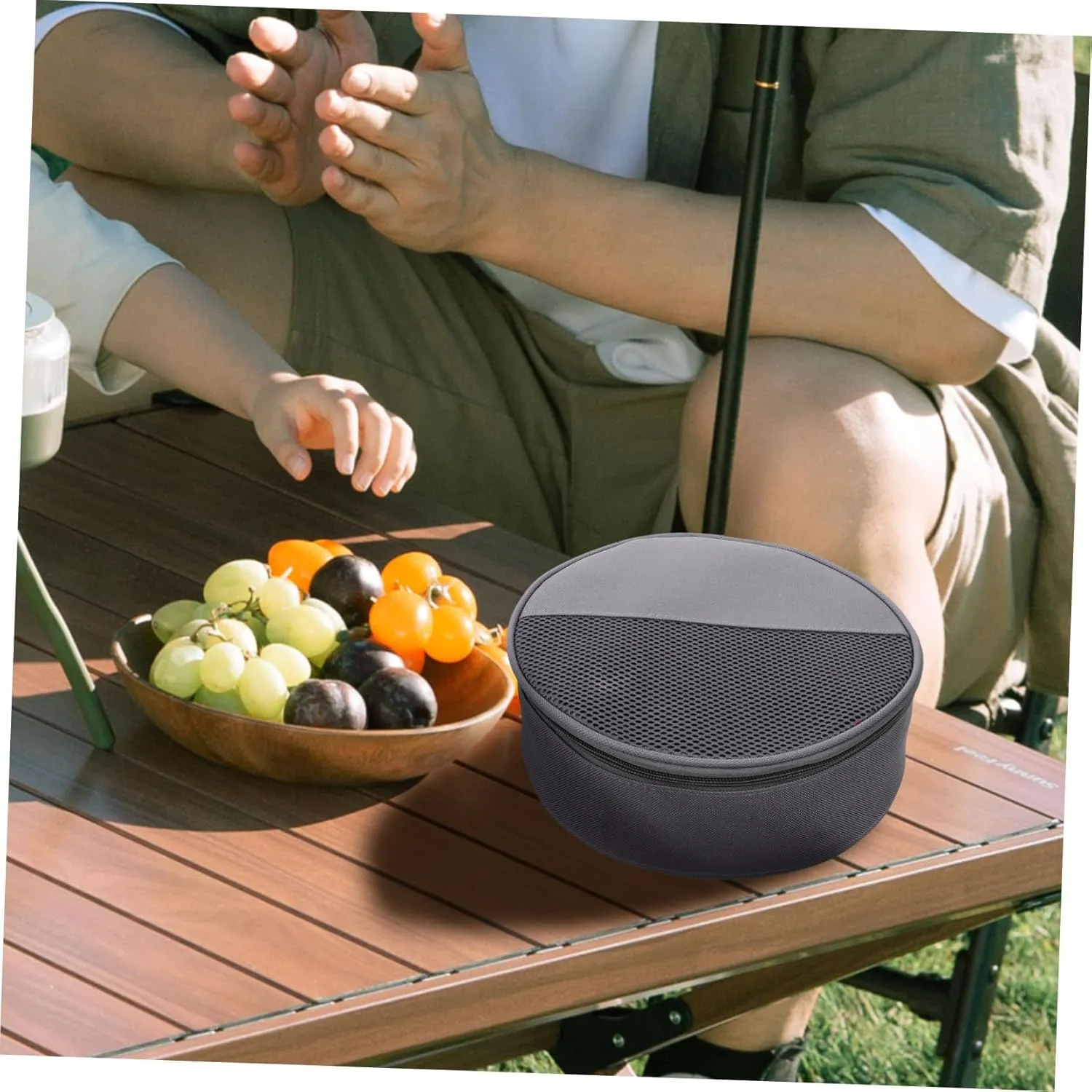 BESPORTBLE Outdoor Tableware Bag Canvas Bag Outdoor Dish Bag Camping Plates Bag Camping Plate Bag Picnic Tableware