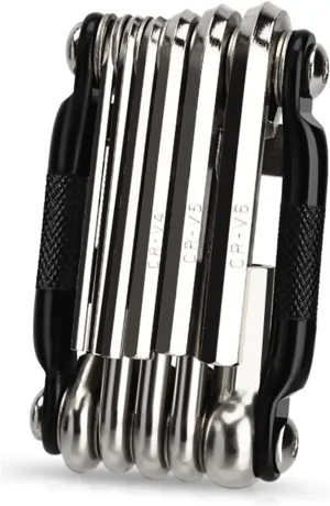 Bicycles Maintenance Multitool 16 in 1 Bikes Repair Wrench Pocket Multifunctional Steel Bicycles Toolset Folding Wrench