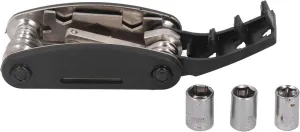 Bike Multitool Kit, Foldable Carbon Steel, Waterproof Portable Repair Tool for Cyclists.