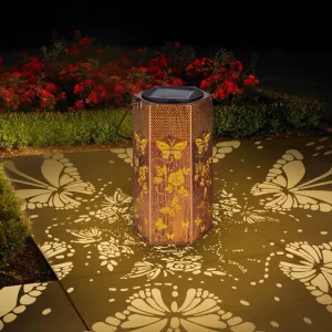 Birthday Gifts for Women Butterfly Solar Lights Outdoor - Father Day Gifts for Men Butterflies Solar Lanterns Outdoor Waterproof Garden Decoration for Outside, Outdoor, Yard, Lawn, Patio Deals