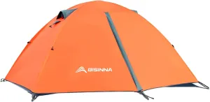 BISINNA Lightweight 2-Person Camping Tent – Waterproof & Easy Setup