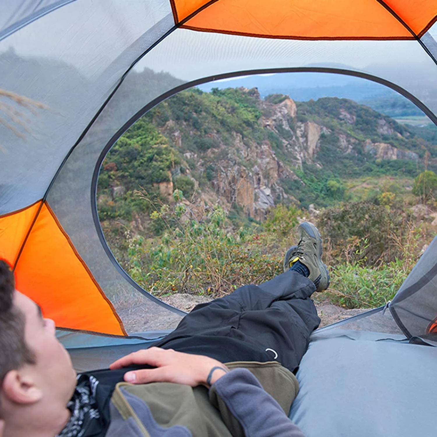 BISINNA Lightweight 2-Person Camping Tent – Waterproof & Easy Setup