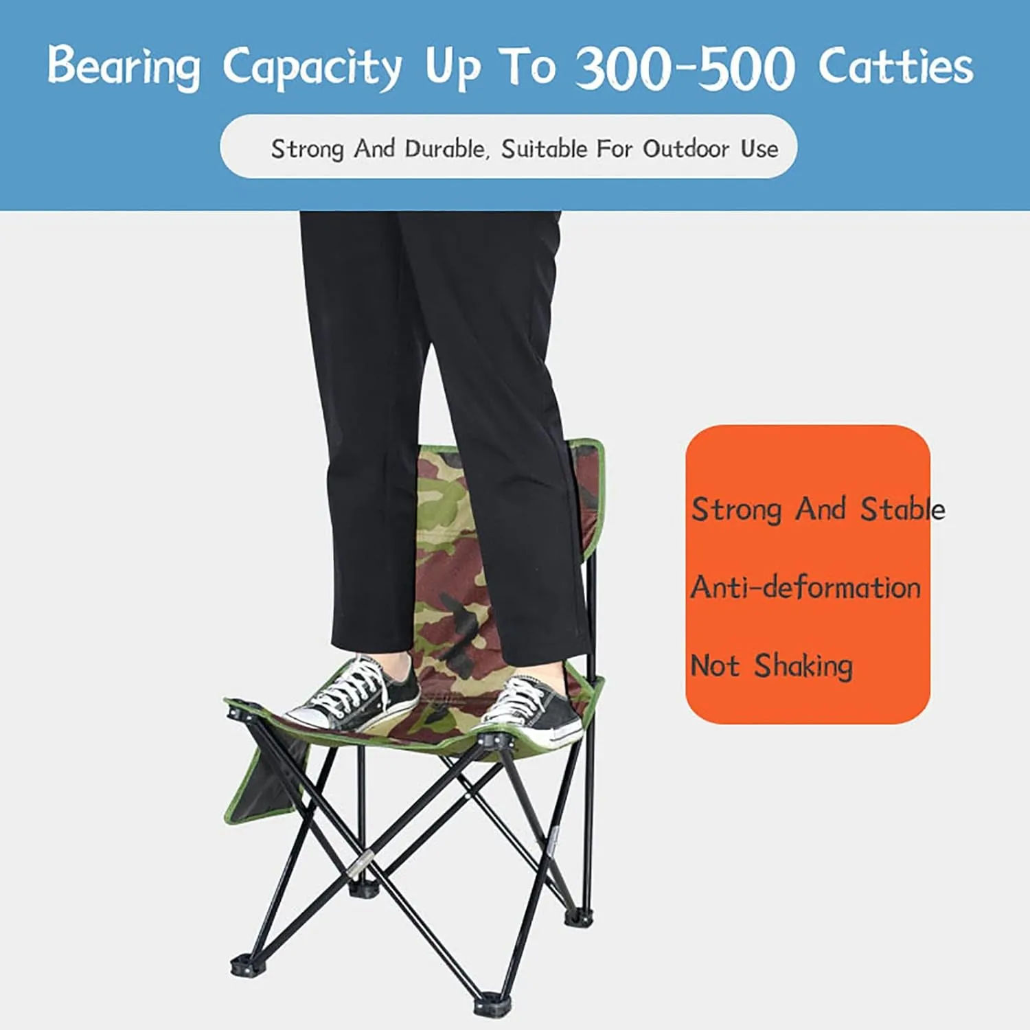 BK&MF Folding Camping Chair,Comfortable Reclining Folding Chair with Storage Pocket Adjustable Lawn Chair Stable Compact for Storage and Travel,A,65x39x39cm(26x15x15inch)