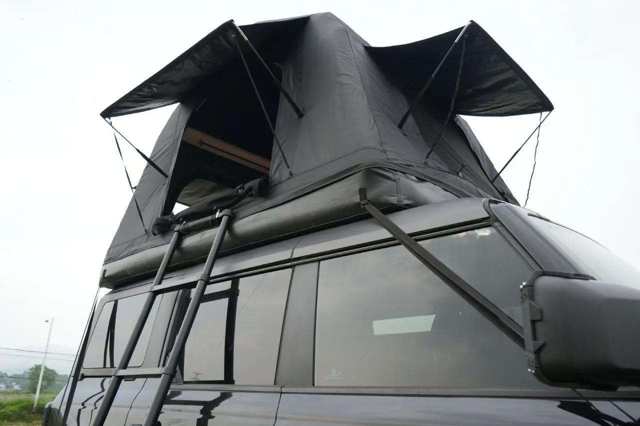 Black Ladder, Amphibious Luxurious touch SUV,Truck Special edition sale Car Inflatable Auto Foldable ) Glamping Tent Touring(Without People 2-3 and Roof Camping camping Top Tent for Self-Driving Universal Outdoor for