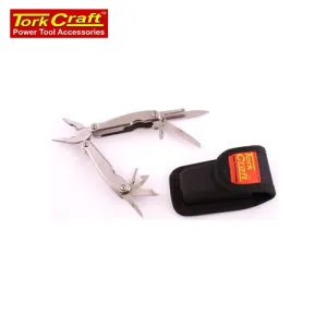 Blister In Compact Led Light With Economical Mini Multitool Nylon With Silver Pouch