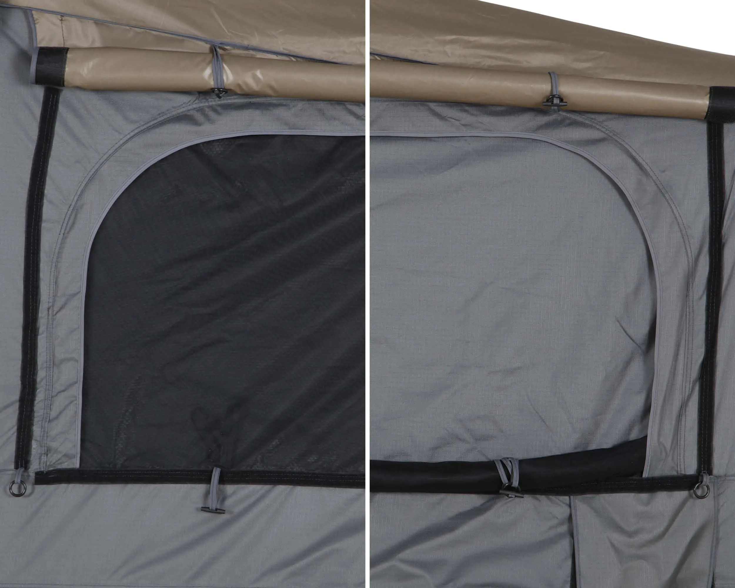 Body 4 Grey Trend-setting Bushveld Green Shell Quick resolution & Person, Roof Top Tent, Cantilever - Rainfly 4 HD Hard