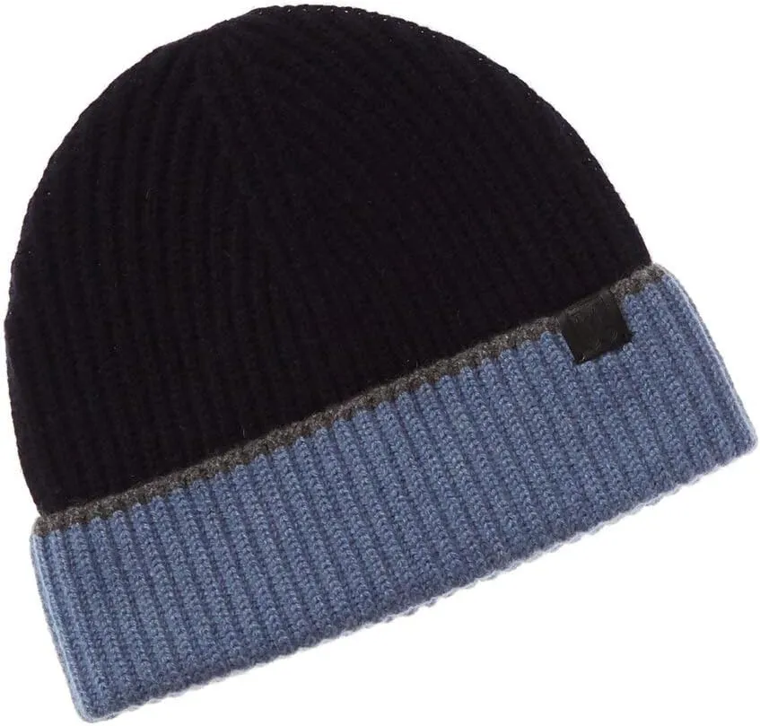 Bruno Magli 100% Italian Cashmere Hat for Men – Men’s Knit Winter Beanie