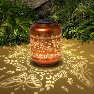 Butterfly Birthday Retirement Anniversary Gifts for for Women Mom Grandma, Solar Lanterns Lights Outdoor Hanging Waterproof Garden Decor Decoration Outside for Yard, Patio,Pathway Landscape