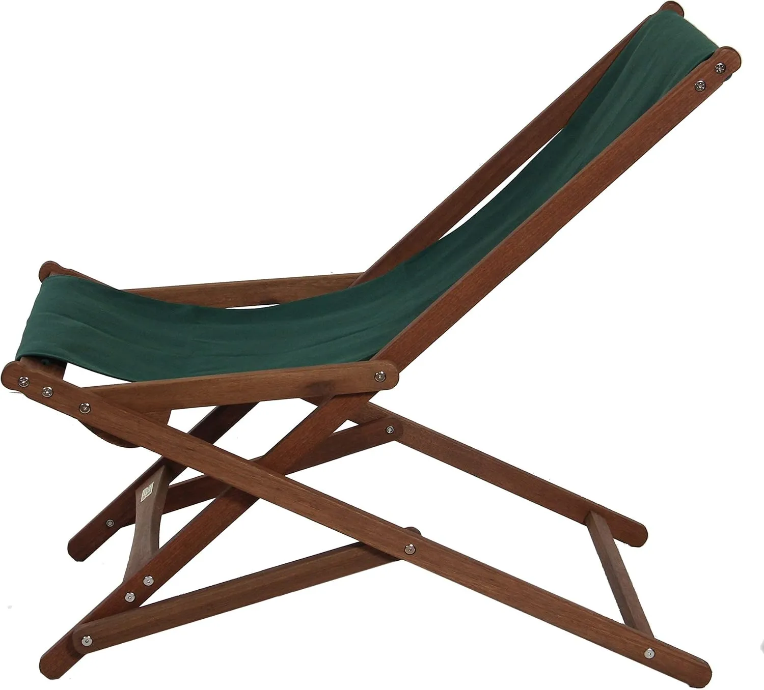 BYER OF MAINE Pangean Glider Chair - Portable Camping Chair, Outside Furniture, Foldable Chair and Space Saving Furniture - Wood, Holds Up to 250 pounds, Green