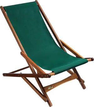 BYER OF MAINE Pangean Glider Chair - Portable Camping Chair, Outside Furniture, Foldable Chair and Space Saving Furniture - Wood, Holds Up to 250 pounds, Green