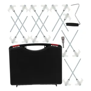 Cabilock Heavy Duty Tent Spikes Earth Anchors Fluorescent Coating 13mm Stakes for Canopy Camping Night Visibility 1 Pack