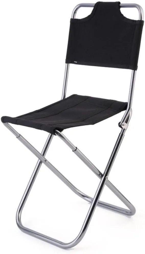 Cabilock Portable Aluminum Alloy Folding Chair Backrest 600d Waterproof Fabric Easy to Clean for Home/Camping/Travel