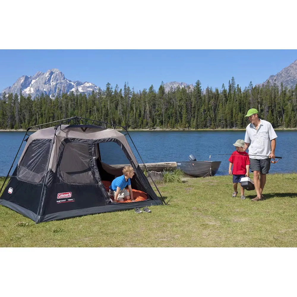 Cabin 4-Person - Coleman Seasonal clearance Camping Tent Setup [2206916] w/Instant Black Most popular