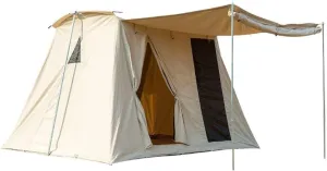 Cabin Tent for 5-8 Person, Waterproof Cotton Canvas Family Camping Tent with Carrying Bag, Ideal for Hiking, Picnic, and Party