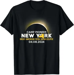 Camp Pioneer, NY New York Total Solar Eclipse 2024 T-Shirt