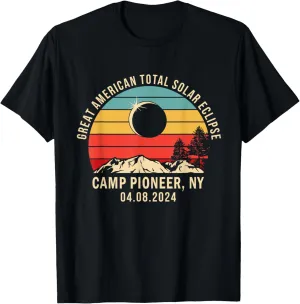 Camp Pioneer, NY New York Total Solar Eclipse 2024 T-Shirt
