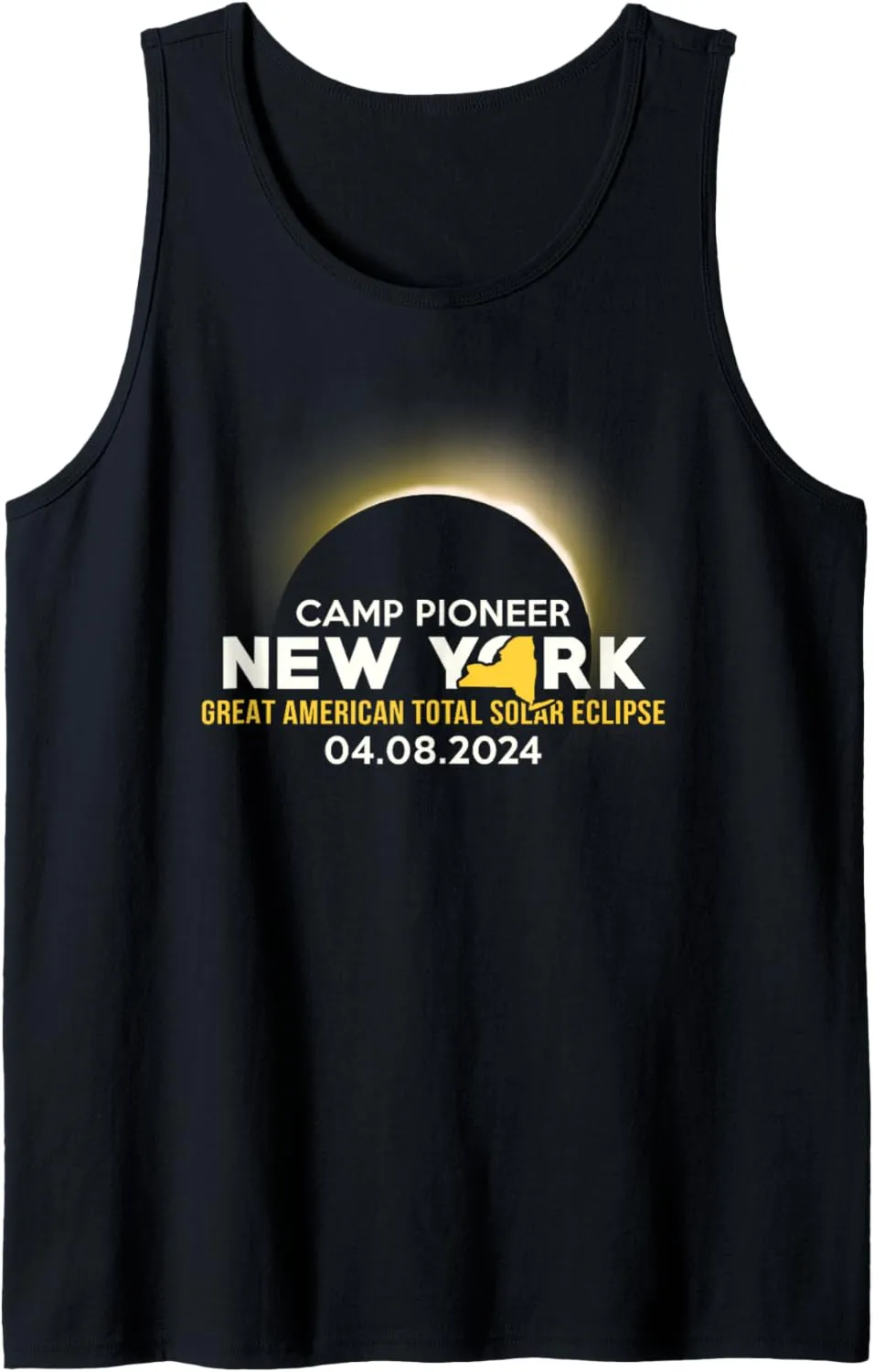 Camp Pioneer, NY New York Total Solar Eclipse 2024 Tank Top