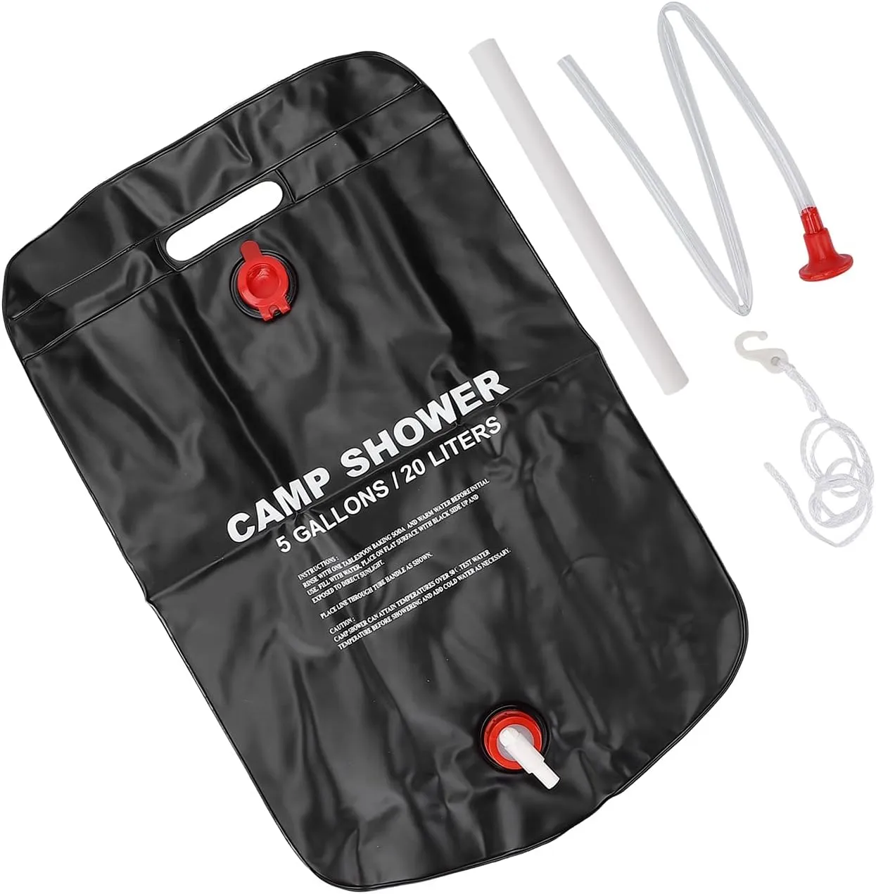 Camp Shower Bag, Portable Shower Bag Stable and Durable Solar Heating Portable for Camping for Swimming for Beach