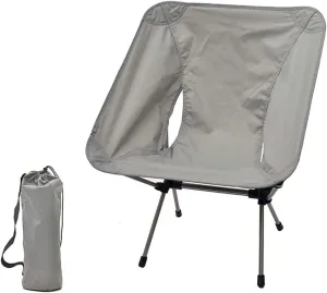 Camping Chair Outdoor Ultra-Light Aluminum Alloy Folding Backrest Fishing Barbecue Self-Driving Seat Stool Portable