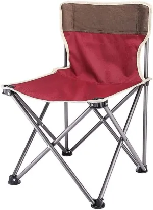 Camping Chair Padded Camping Chairs Outdoor Folding Chair Lightweight Portable Fishing Stool Beach Chair Folding Chair (Rosso One Size)
