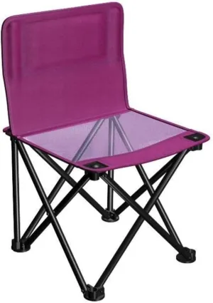 Camping Chairs Outdoor Folding Backrest Chair Portable Fishing Chair with Side Pocket Lightweight Leisure Chairs Padded Deck Chair Portable Folding Chair (Color : D)
