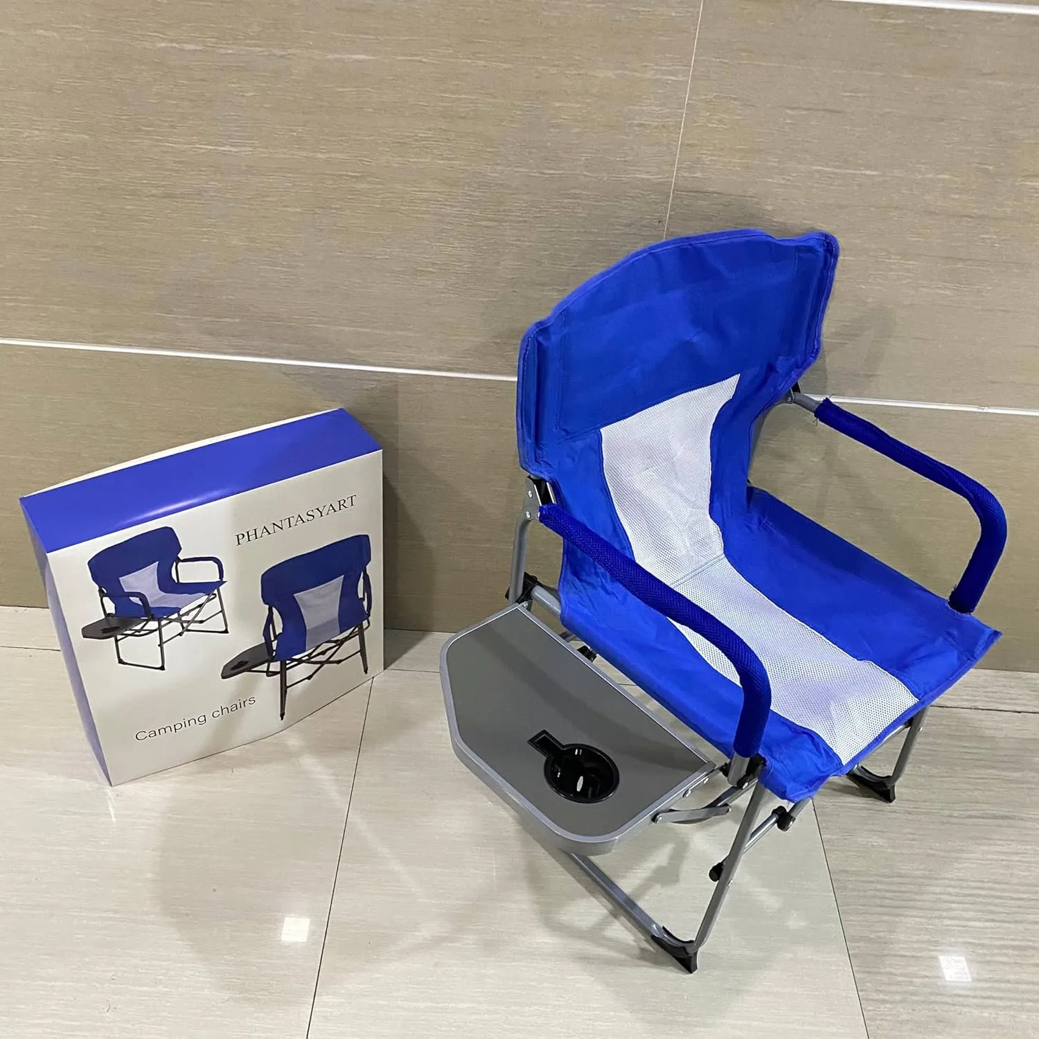 Camping chairs,Outdoor Camping Lawn Chair, Oversized Padded Chair for Adults with Cup Holders, Portable Lightweight Folding Chair for Outside with Carry Bag for Camping, Hiking