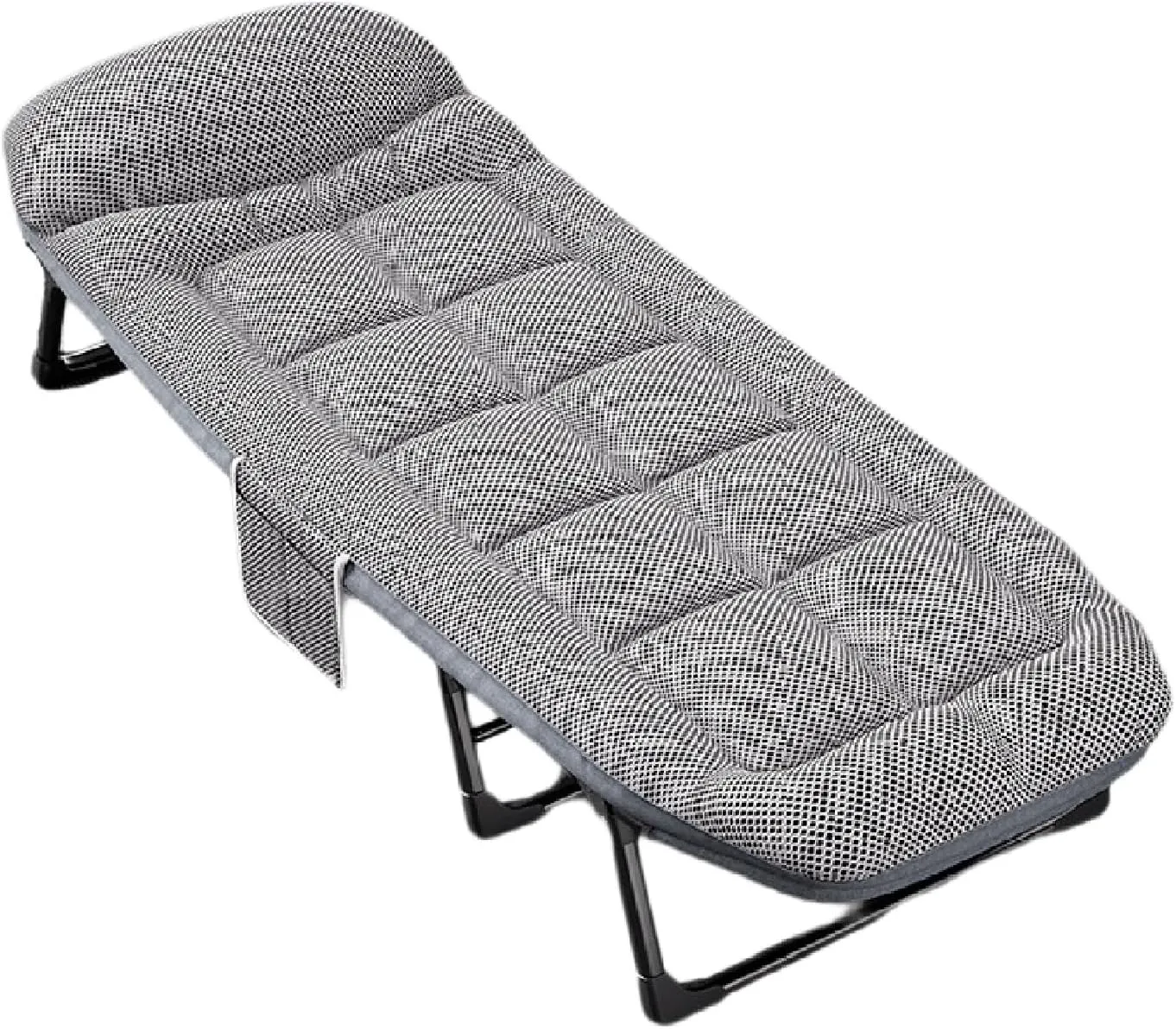 Camping Cots for Adults 8-Leg Support, 4D Breathable Mesh, High-Resilience Cotton Padding, Multi-Position Adjustable, Portable Folding Bed for Office Nap, Outdoor and Indoor U